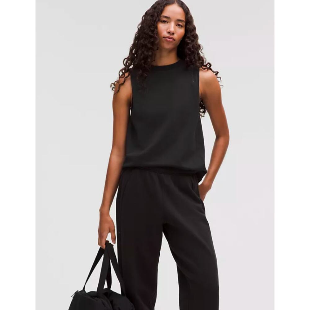 Lululemon Cotton Jersey Oversized Tank Asia Design Black Small NWT